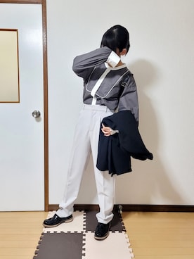 「Honeys（ハニーズ）のアイテム（ダウンジャケット/コート）」を使った、文さん（レディース・153cm）の冬コーディネート