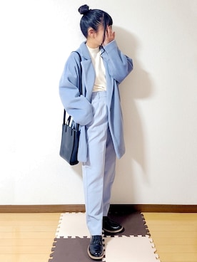 「INGNI（イング）のアイテム（その他アウター）」を使った、文さん（レディース・153cm）の冬コーディネート