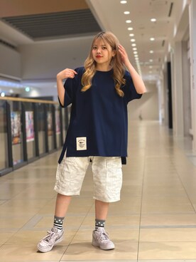 カーゴパンツ その他 を使った ハーフパンツ のレディース人気ファッションコーディネート Wear