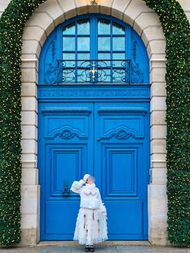 「アイテム（マフラー）」を使った、makaさん（レディース・163cm）の秋コーディネート