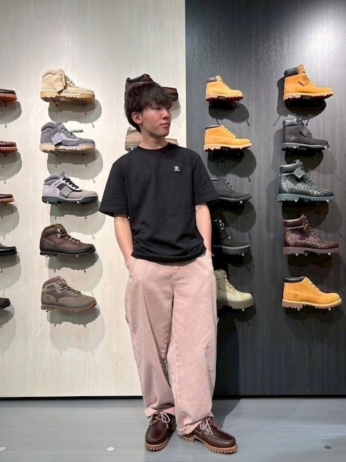 メンズ 半袖 ウーブン バッジ Tシャツ