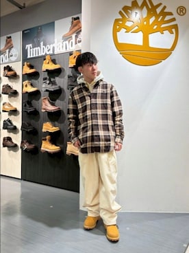 「アイテム（パーカー）」を使った、Timberlandなんばパークスさん（メンズ・160cm）の秋コーディネート