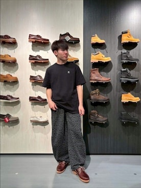 「アイテム（モカシン/デッキシューズ、レッド系）」を使った、tbl4375さん（メンズ・160cm）の夏コーディネート