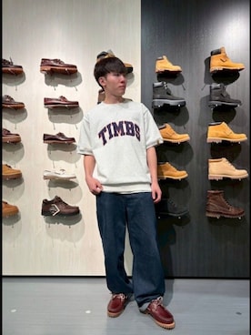 「アイテム（モカシン/デッキシューズ、レッド系）」を使った、tbl4375さん（メンズ・160cm）の夏コーディネート