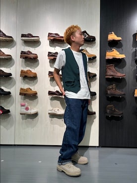 「daily look」｜Timberlandなんばパークスさん（メンズ・163cm）の夏コーディネート