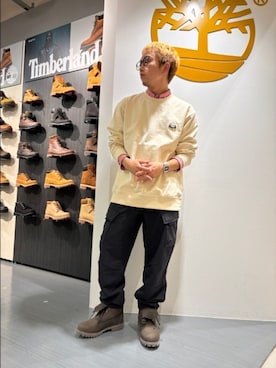Timberlandなんばパークスさん（メンズ・163cm）の秋コーディネート