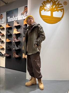 「アイテム（その他アウター）」を使った、Timberlandなんばパークスさん（メンズ・163cm）の秋コーディネート