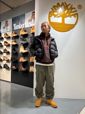 Timberlandなんばパークスさん（メンズ・163cm）の秋コーディネート