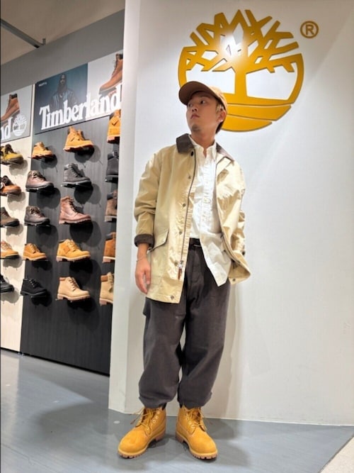 00s古着ティンバーランドウォータープルーフコートジャケットカバーオールブラック Timberland - 古着 90~00年代 ティンバーランド Timberland