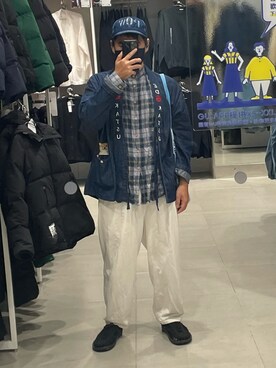 「plain-me（プレインミー）のアイテム（トップス）」を使った、yakilerさん（メンズ・168cm）の秋コーディネート