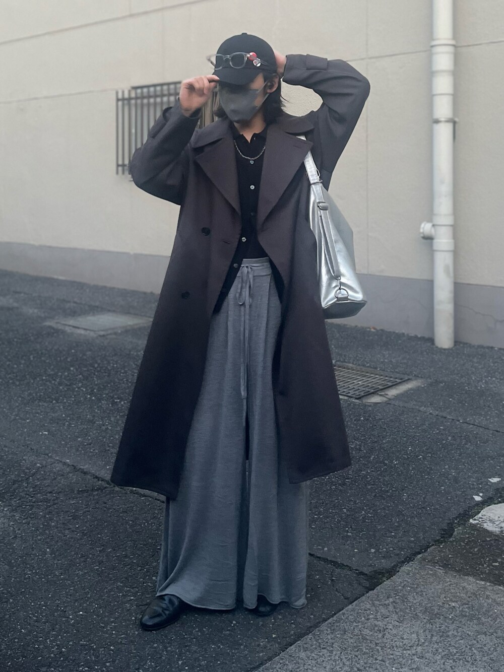 WYM LIDNM（ウィム バイ リドム）の「MINIMAL WIDE TRENCH COAT