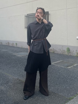 UNIQLO（ユニクロ）の「ハイウエストドレープラップスカート（丈70