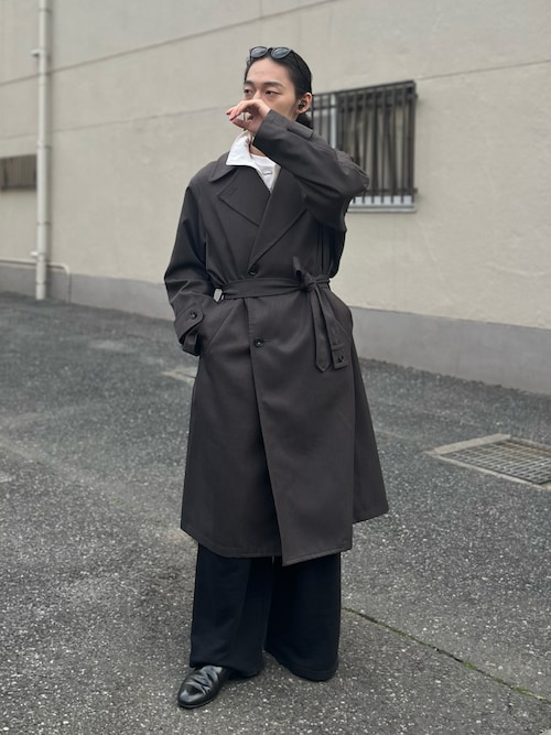 WYM LIDNM（ウィム バイ リドム）の「MINIMAL WIDE TRENCH COAT