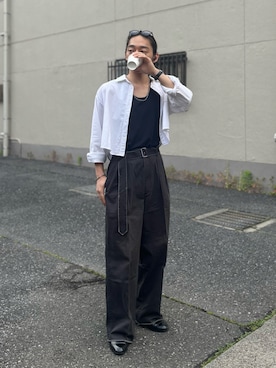 「INTER FACTORY（インターファクトリー）のアイテム」を使った、はると / プチプラ×差別化・一癖さん（メンズ・166cm）の春コーディネート