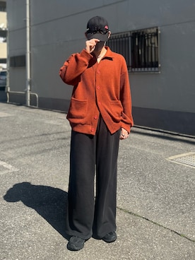 「GU（ジーユー）のアイテム（キャップ）」を使った、はると / プチプラ×差別化・一癖さん（メンズ・166cm）の春コーディネート