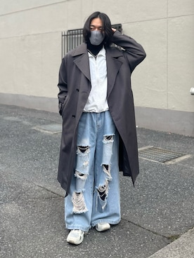 「INTER FACTORY（インターファクトリー）のアイテム」を使った、はると / プチプラ×差別化・一癖さん（メンズ・166cm）の冬コーディネート