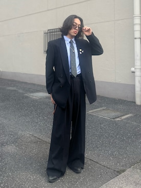 「INTER FACTORY（インターファクトリー）のアイテム（アクセサリー）」を使った、はると / プチプラ×差別化・一癖さん（メンズ・166cm）の冬コーディネート