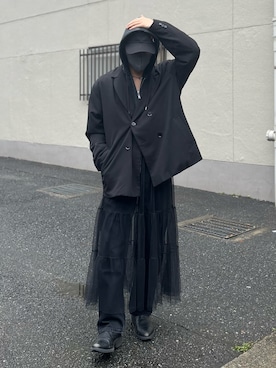 「アイテム（スカート）」を使った、はると / プチプラ×差別化・一癖さん（メンズ・166cm）の秋コーディネート