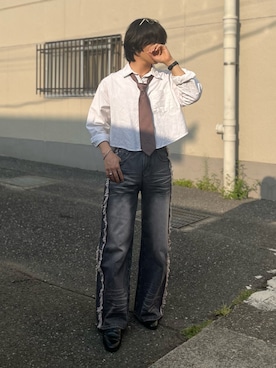 「アイテム（ネクタイ）」を使った、はると / プチプラ×差別化・一癖さん（メンズ・166cm）の秋コーディネート