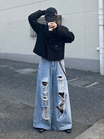 chuclla（チュクラ）の「クロップド ルーズテーラードジャケット