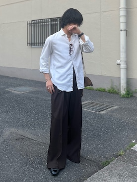 「アイテム（スリッポン）」を使った、はると / プチプラ×差別化・一癖さん（メンズ・166cm）の秋コーディネート