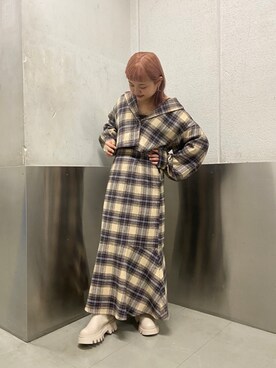 「w closet（ダブルクローゼット）のアイテム（その他アウター）」を使った、ヒムロさん（レディース・150cm）の秋コーディネート