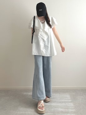 「clear（クリア）のアイテム」を使った、kokoさん（レディース・158cm）の春コーディネート