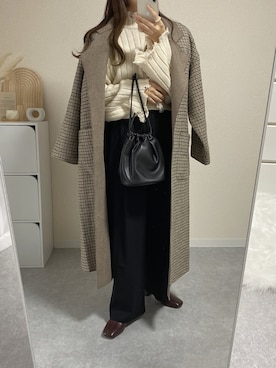 「ABITOKYO（アビトーキョー）のアイテム（ジャケット/アウター）」を使った、kokoさん（レディース・158cm）の秋コーディネート