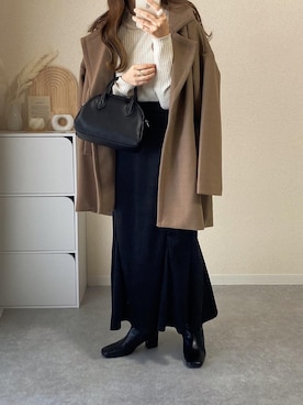 「Per sist ence（パーシエンス）のアイテム（ジャケット/アウター）」を使った、kokoさん（レディース・158cm）の冬コーディネート