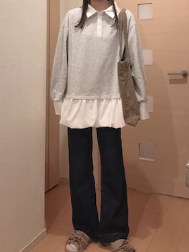 「FREE'S MART（フリーズマート）のアイテム（パンツ）」を使った、ゆうかさん（レディース・160cm）の春コーディネート