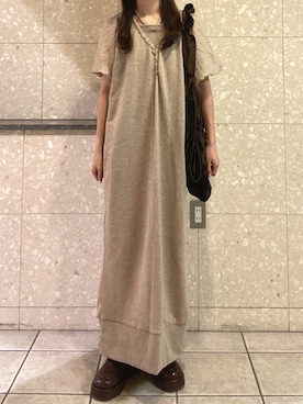 「ブラウンコーデ」｜「アイテム（その他シューズ）」を使った、ゆうかさん（レディース・160cm）の秋コーディネート