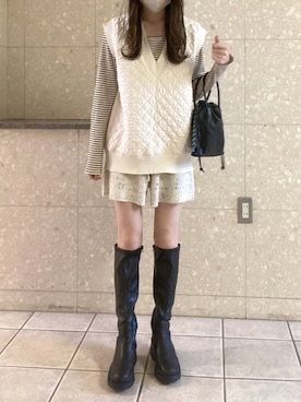 ゆうかさん(レディース・160cm)の冬コーディネート