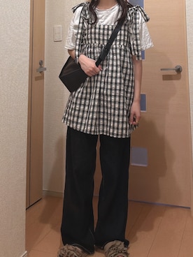 「ビスチェコーデ」｜「アイテム（ワンピース/ドレス）」を使った、ゆうかさん（レディース・160cm）の夏コーディネート