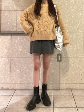 「新星WEARISTAにエントリー」｜ゆうかさん（レディース・160cm）の冬コーディネート