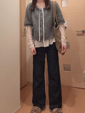 「FREE'S MART（フリーズマート）のアイテム（パンツ）」を使った、ゆうかさん（レディース・160cm）の春コーディネート