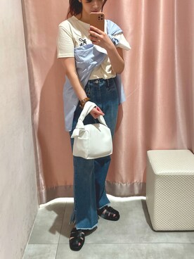 田中李央子さん(レディース・153cm)の夏コーディネート