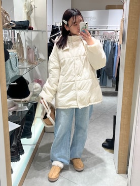 「one after another NICE CLAUP（ワンアフターアナザーナイスクラップ）のアイテム（スリッポン）」を使った、きよみさん（レディース・158cm）の秋コーディネート
