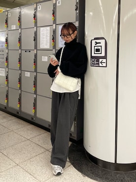 「IACUCCI（イアクッチ）のアイテム」を使った、minoriさん（骨格ストレート・レディース・151cm）の冬コーディネート