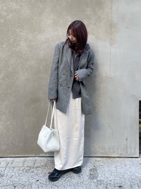 「アイテム（トートバッグ）」を使った、minoriさん（レディース・151cm・20代）の秋コーディネート