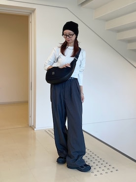 「IACUCCI（イアクッチ）のアイテム」を使った、minoriさん（レディース・151cm）の秋コーディネート