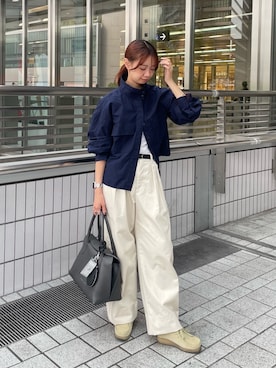「IACUCCI（イアクッチ）のアイテム」を使った、minoriさん（レディース・151cm）の秋コーディネート