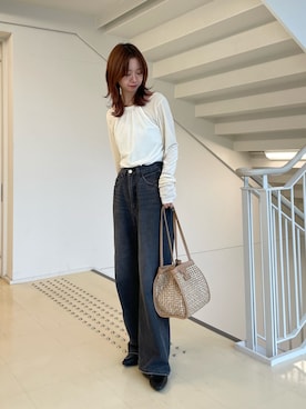 「IACUCCI（イアクッチ）のアイテム」を使った、minoriさん（レディース・151cm）の春コーディネート