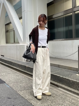 「IACUCCI（イアクッチ）のアイテム」を使った、minoriさん（レディース・151cm）の秋コーディネート
