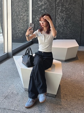 「IACUCCI（イアクッチ）のアイテム」を使った、minoriさん（骨格ストレート・レディース・151cm）の夏コーディネート