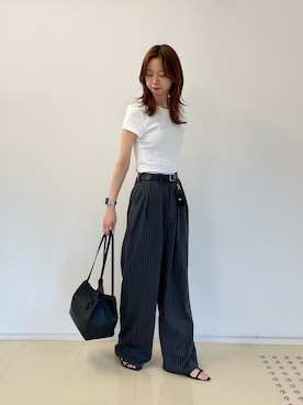 「IACUCCI（イアクッチ）のアイテム」を使った、minoriさん（レディース・151cm）の夏コーディネート