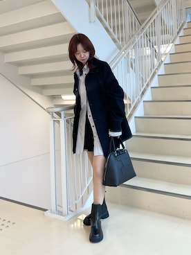 「IACUCCI（イアクッチ）のアイテム」を使った、minoriさん（レディース・151cm）の冬コーディネート