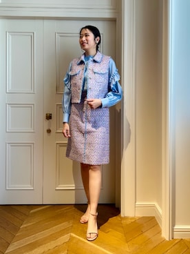 「ANAYI（アナイ）のアイテム（その他アウター）」を使った、Takahashi.mさん（レディース・168cm）の冬コーディネート