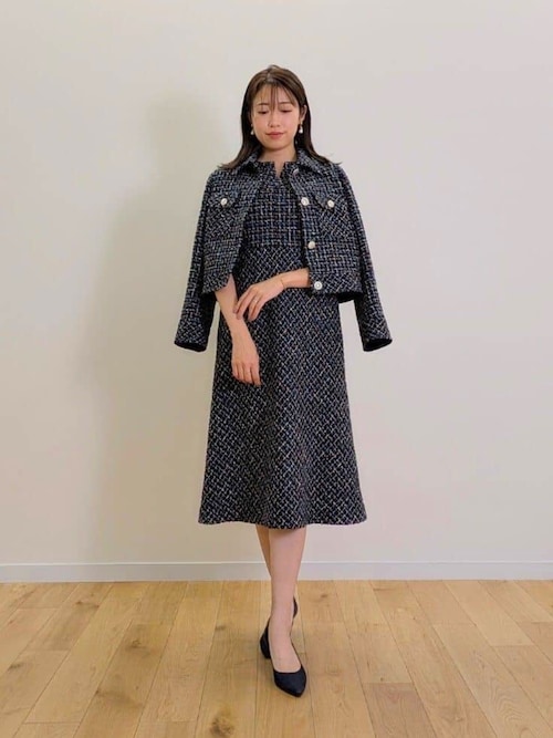 新品未使用 DRAWER RESORT1 ファンシーツイードブルゾン - メルカリ