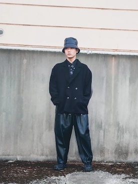 「LILL（リル）のアイテム（テーラードジャケット）」を使った、ナオさん（メンズ・169cm）の春コーディネート