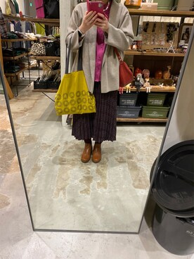 「フユコーデ」｜「アイテム（ブーツ）」を使った、sakura2009sakuraさん（レディース・165cm）の春コーディネート